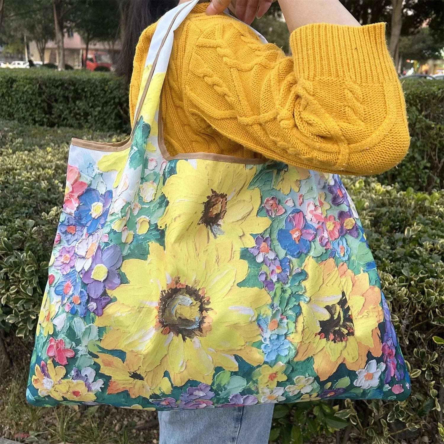 Big Pocket Nylon Grocery Grocery or Shopping Bag