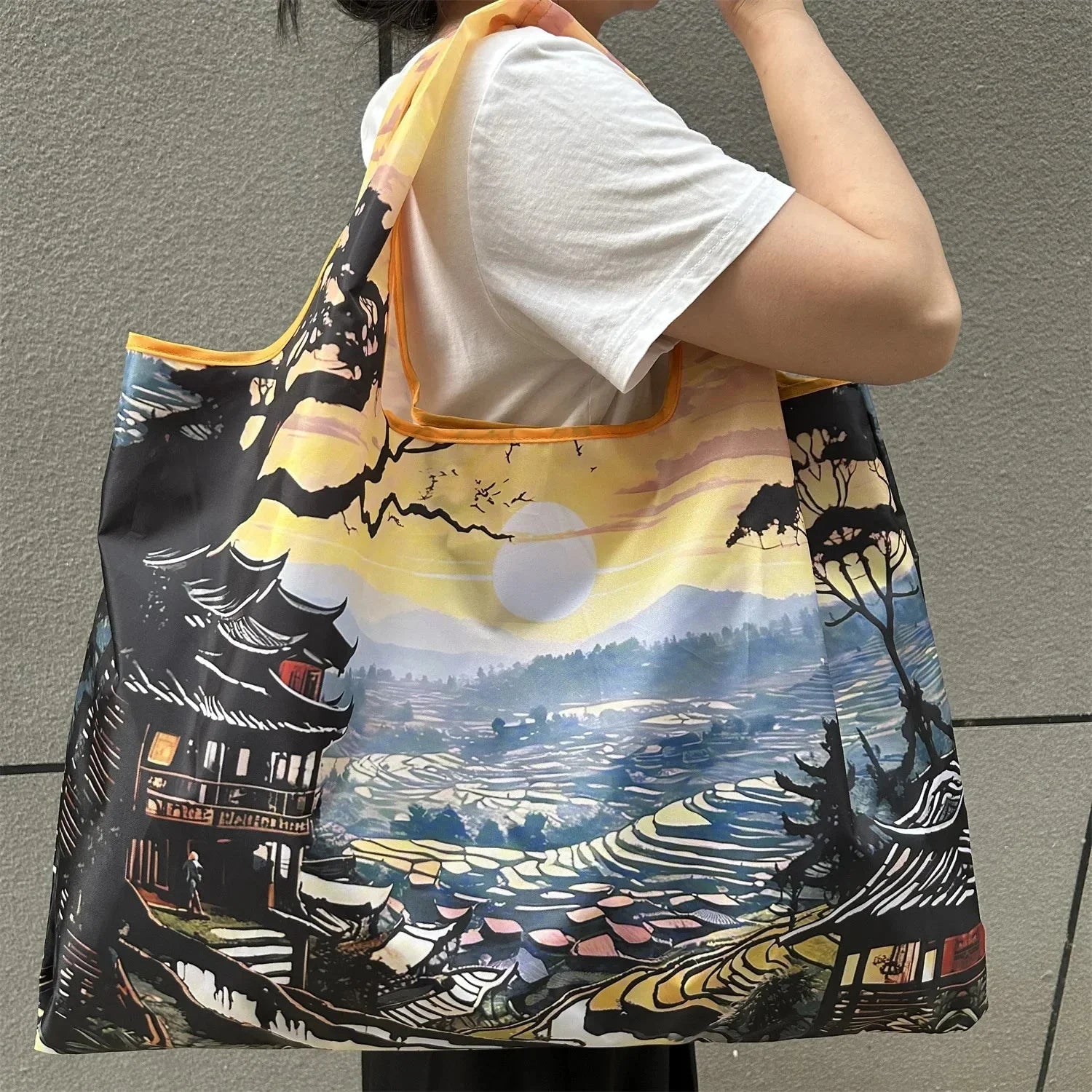 Big Pocket Nylon Grocery Grocery or Shopping Bag