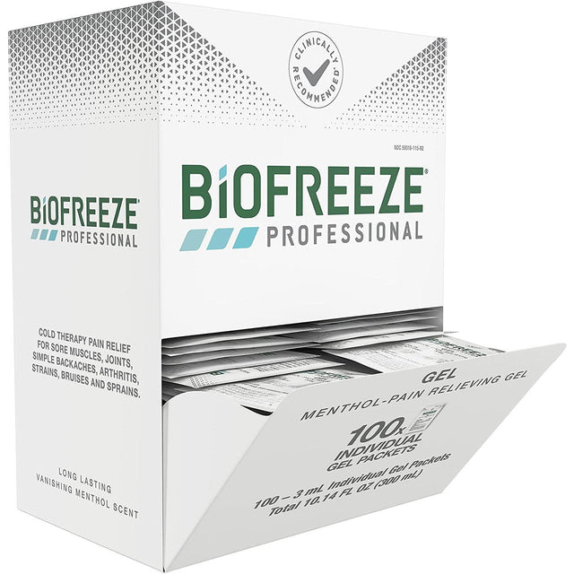 Biofreeze Professional Pain Relief Gel, Individual Packets