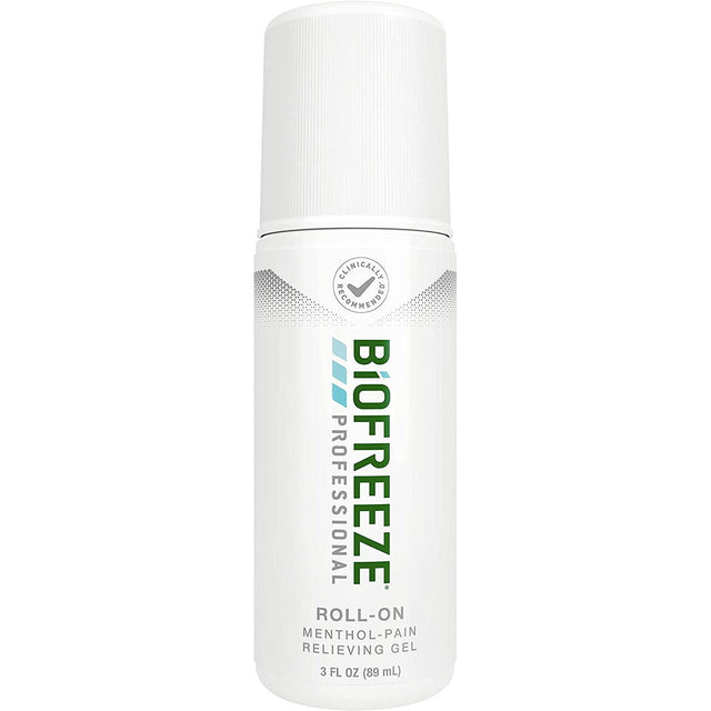 Biofreeze Professional Roll-On Pain Relief Gel, 3 oz
