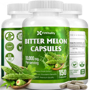 Bitter Melon Capsules, 1000mg, 150 Capsules - Gluten Free, Non-GMO