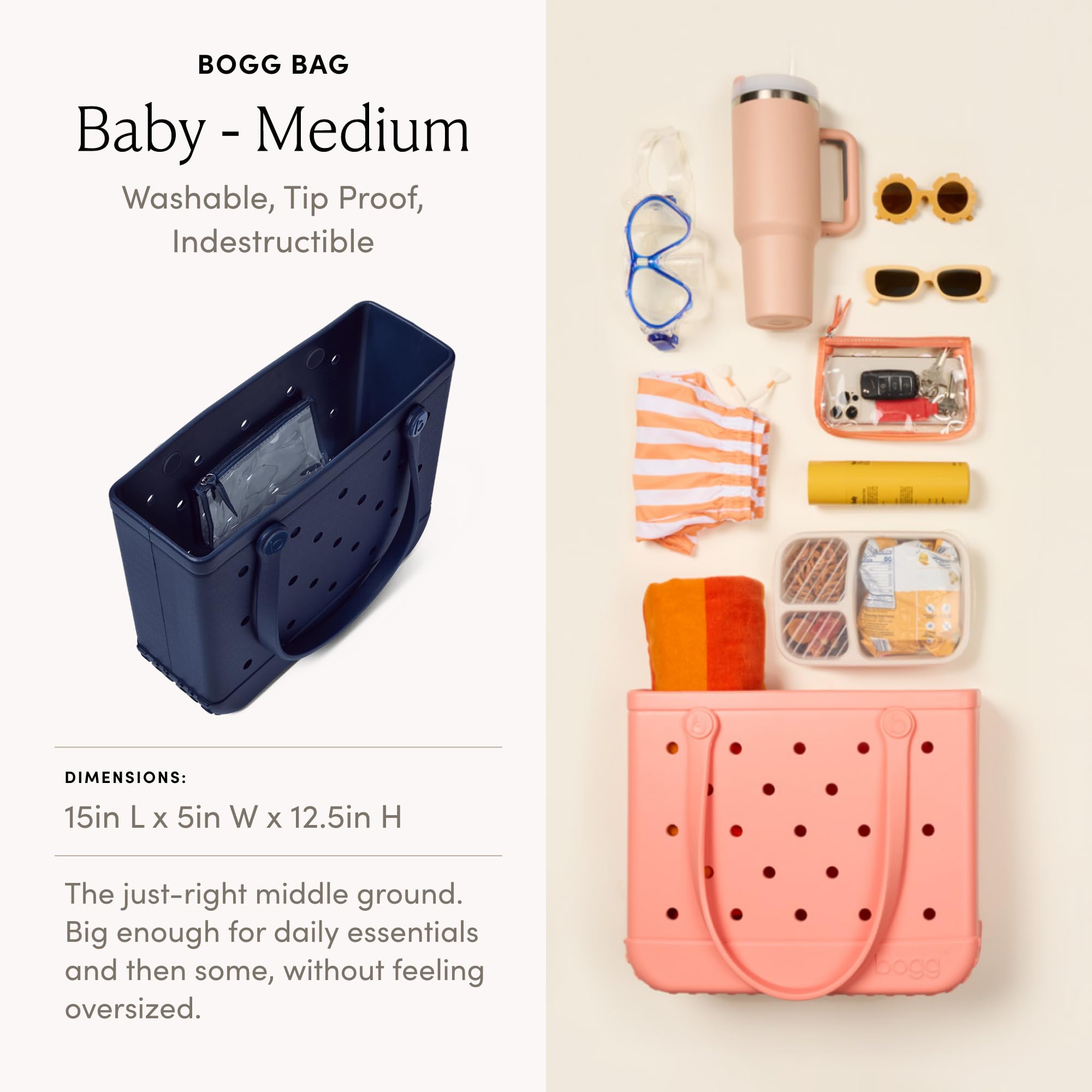 BOGG BAG Medium Tote – 15” x 12.5” x 5”