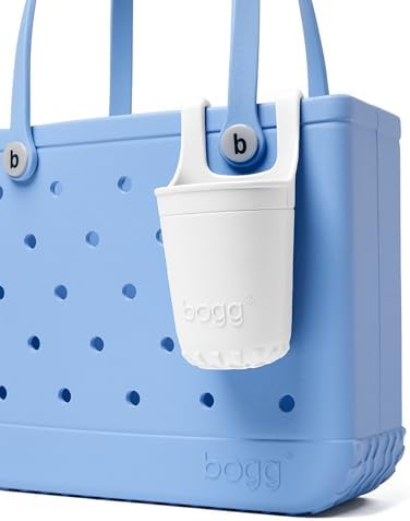 BOGG BAG Medium Tote (Carolina on My Mind) + Bevy (For Shore White) - 15in L x 5in W x 12.5in H -