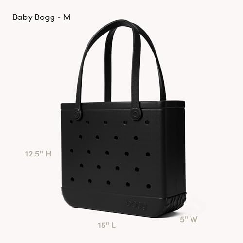 BOGG BAG Medium Tote (LBD Black) + Bevy (LBD Black) - 15in L x 5in W x 12.5in H