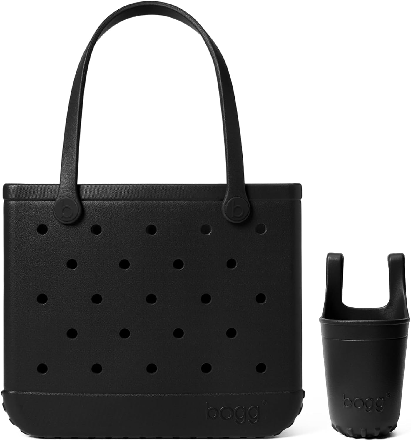 BOGG BAG Medium Tote (LBD Black) + Bevy (LBD Black) - 15in L x 5in W x 12.5in H
