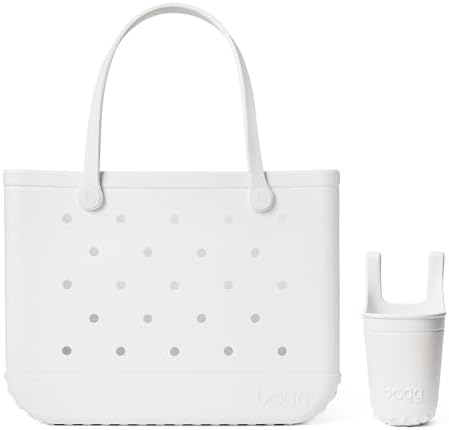BOGG BAG Original, Large Tote (For Shore White) + Bevy (For Shore White) - 19in L x 9in W x 14in H