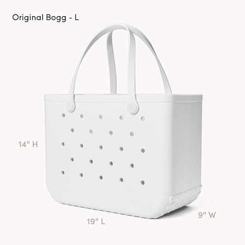 BOGG BAG Original, Large Tote (For Shore White) + Bevy (For Shore White) - 19in L x 9in W x 14in H
