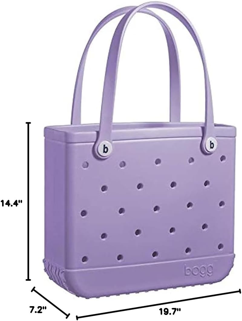 BOGG BAG - Tote for Beach, Pool, Boat, Sports - All Purpose EVA - White Buttons