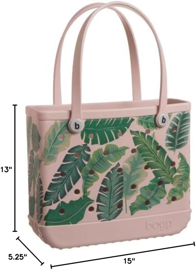 BOGG BAG - Tote for Beach, Pool, Boat, Sports - All Purpose EVA - White Buttons