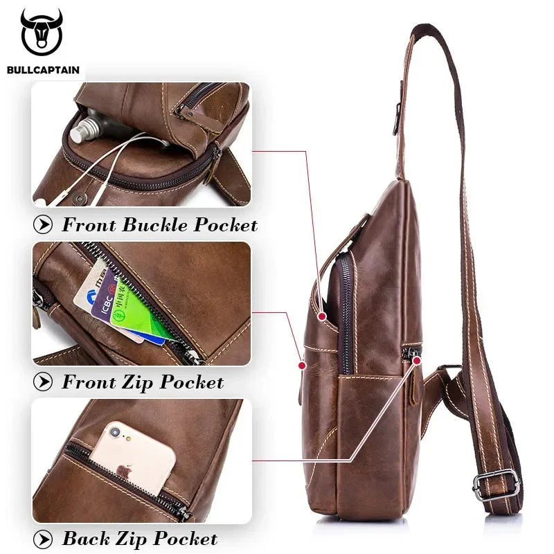 BULLCAPTAIN  Leather Messenger Bags