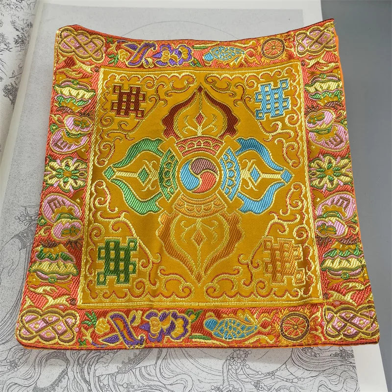 Tibetan-Style Buddha & Vajra Altar Cushion Mats
