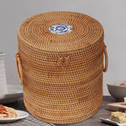 Vietnamese Handmade Rattan Weave Tea Storage