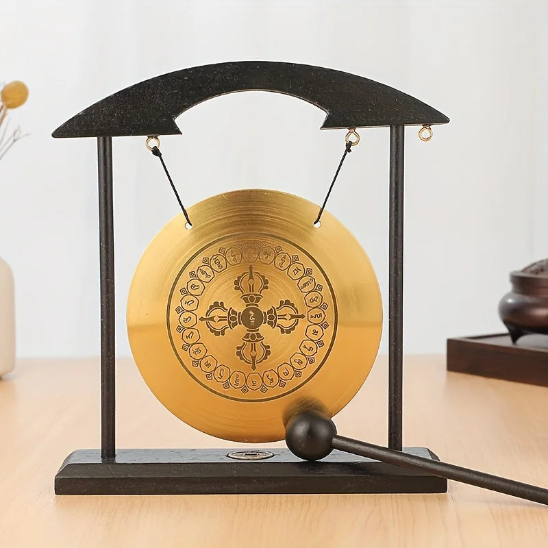 Meditation Gong、Meditation Percussion Gong、Harmonious Brass Gong for Meditation and Sound Relaxation - Suitable for yoga、Home
