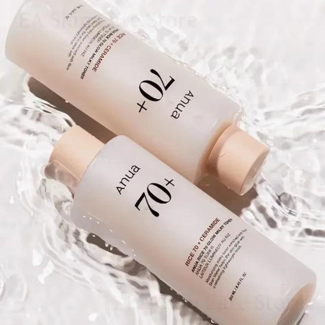 Anua Rice 70 Glowing Milky Toner Brightening Niacinamide Serum Toner Face Toner for Glass Skin Korean Skin Care Beauty Products