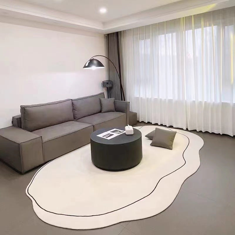 Japanese Minimalist Immitation Cashmere Living Room Carpet