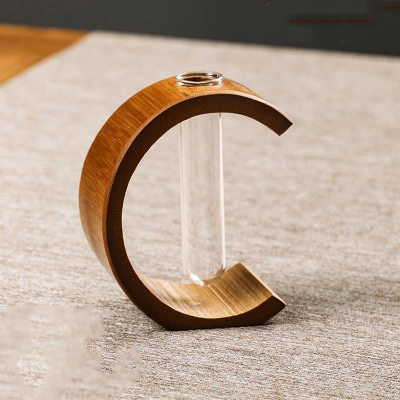 Creative Desktop Handmade Bamboo Flower Ornament and Vase
