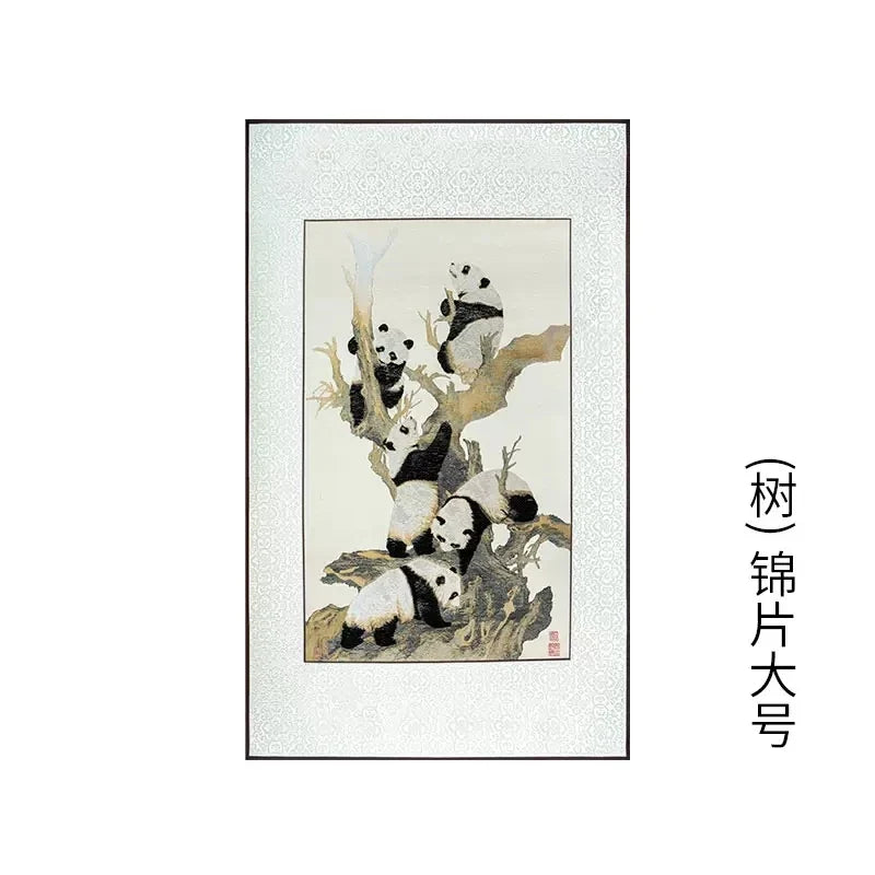 Shu Jiang Jin Yuan Silk Scroll – Framed Chinese Painting for Home Decor