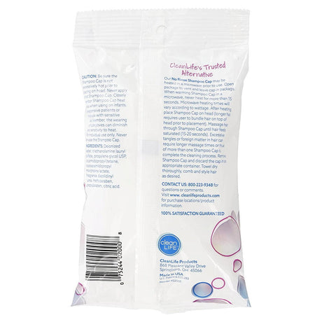 CleanLife No Rinse Shampoo Cap