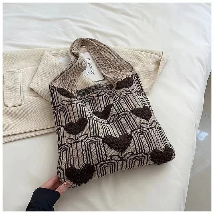 Crochet Bags for Women Summer Beach Tote Bag