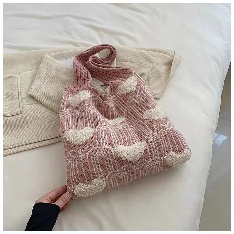 Crochet Bags for Women Summer Beach Tote Bag