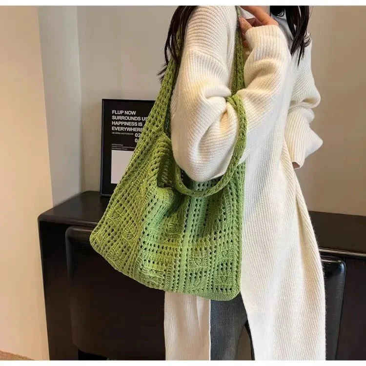 Crochet Tote Bag, Fairy Hobo Bag