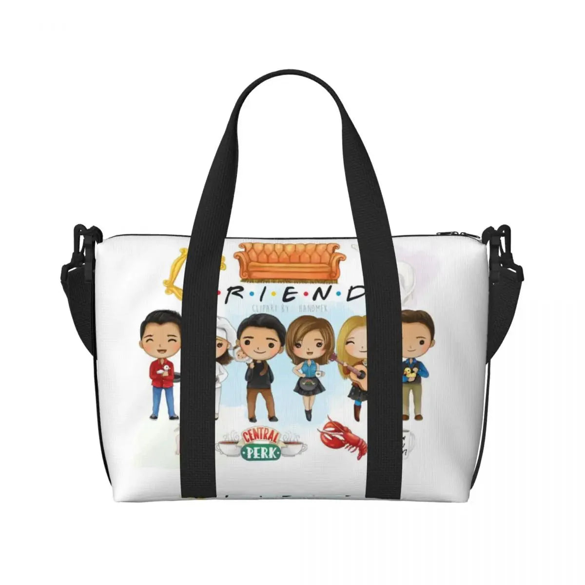 Custom Funny Friends TV Show Tote