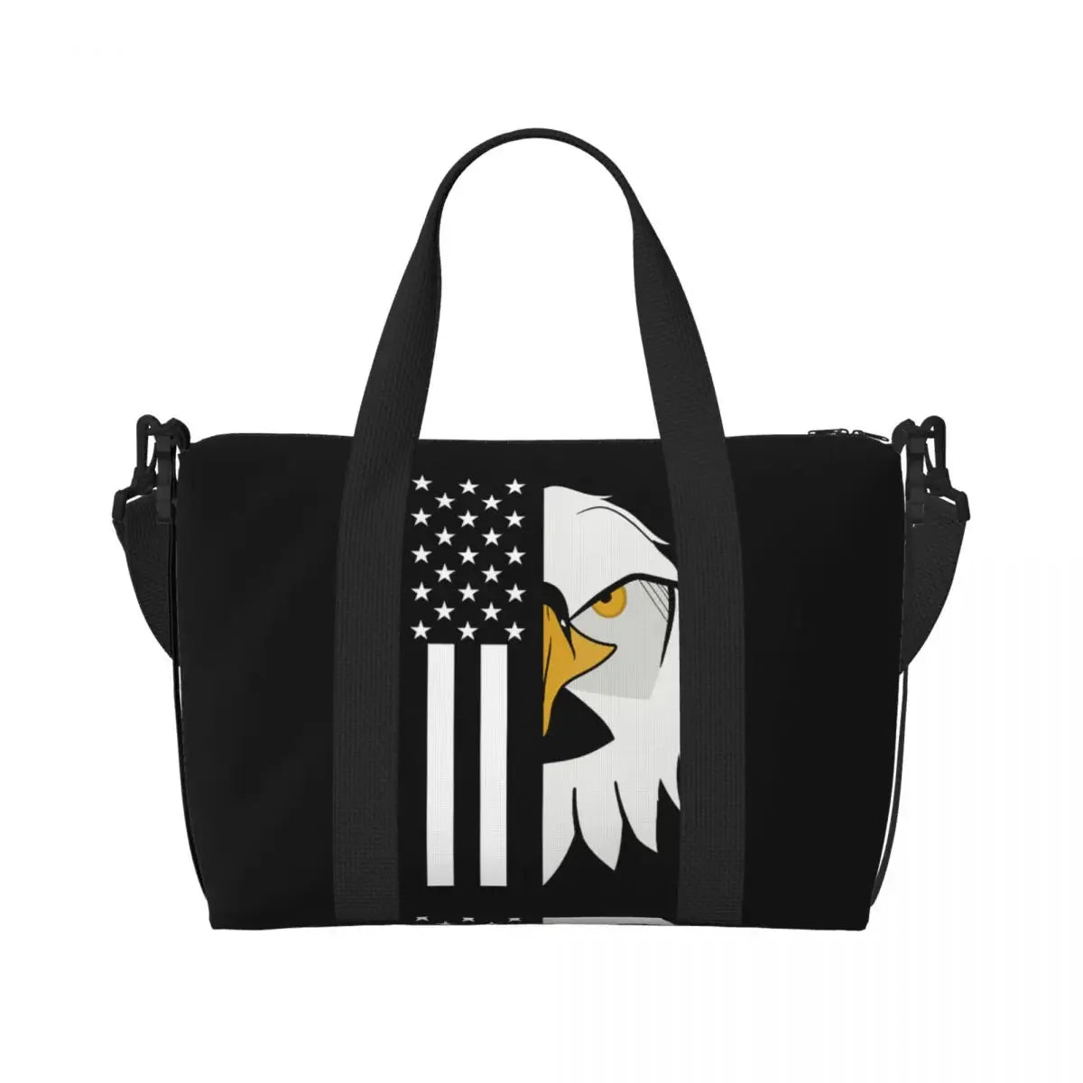 Custom Vintage American Flag Tote Bag
