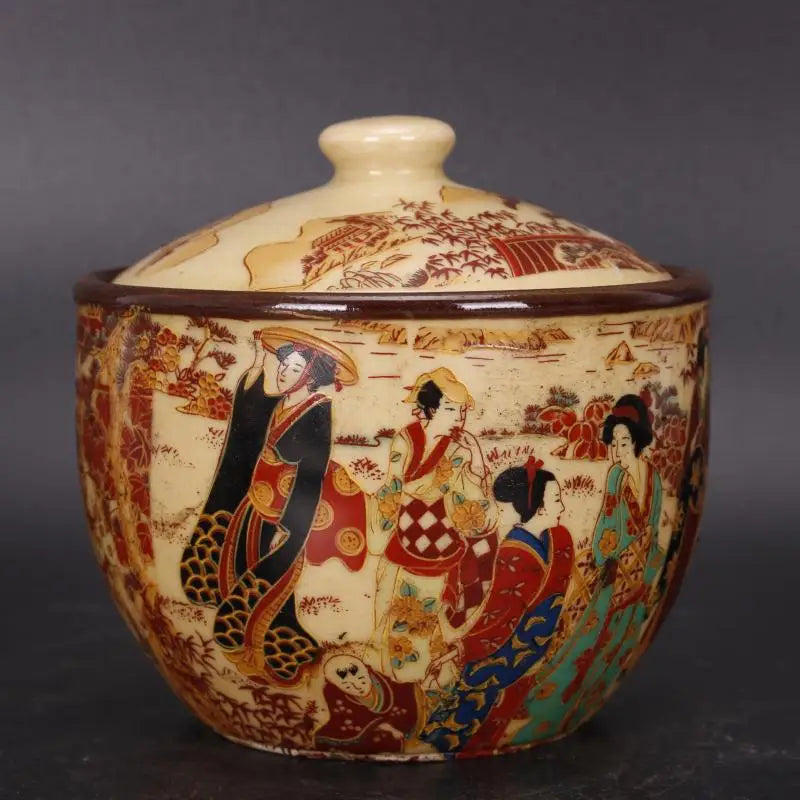 Qianlong Style Pink Tea Jar / Sugar Jar – Ceramic Asian Home Decor