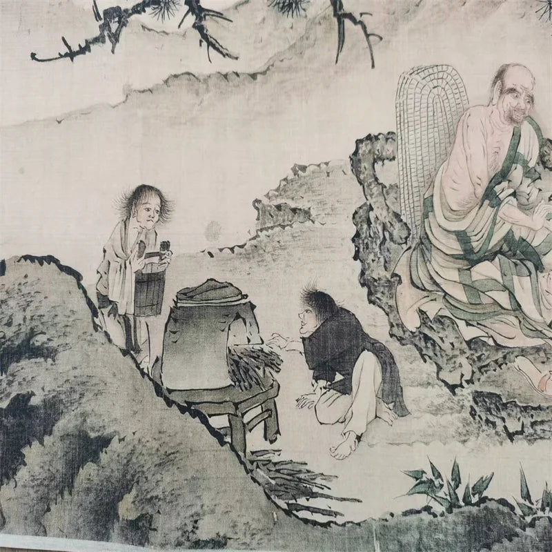 Bodhidharma “Patriarchs Map” Long Scroll – Chinese Calligraphy on Paper