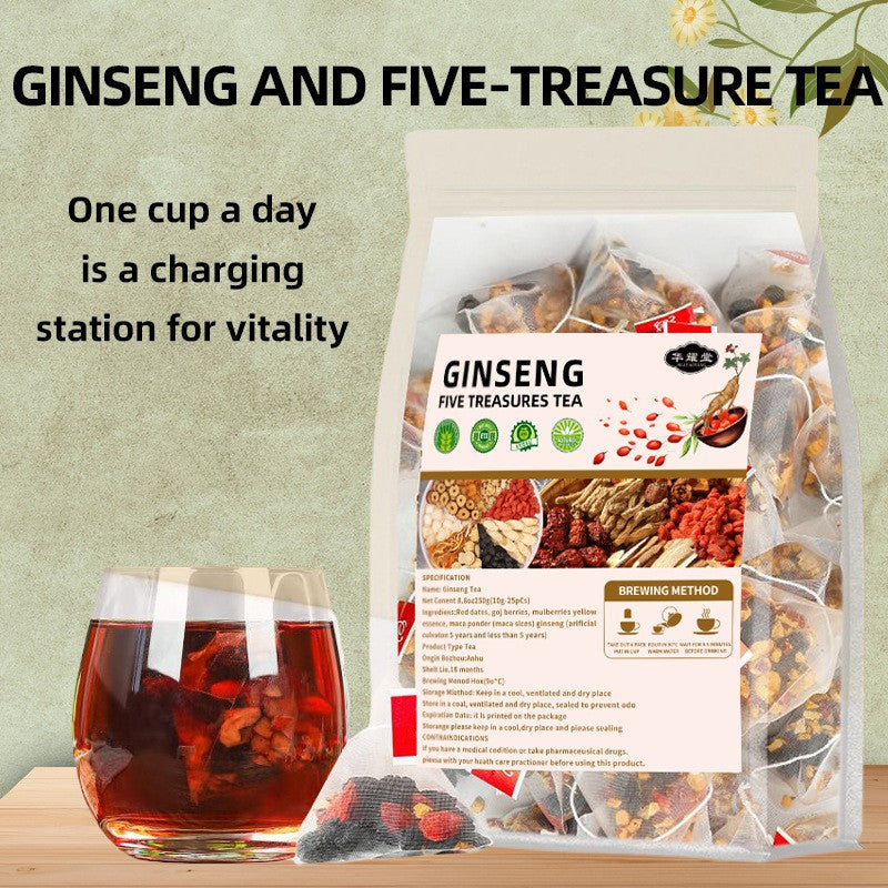 Ginseng Wubao Tea – Traditional Chinese Herbal Support Blend