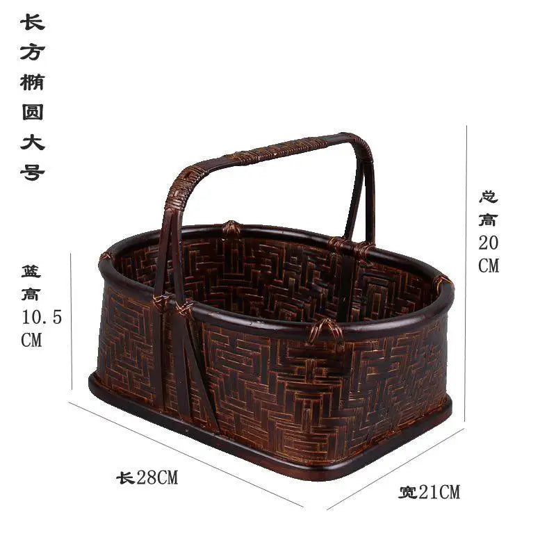 Bamboo & Lacquer Tea Set Storage Box – Chinese Tea Organizer