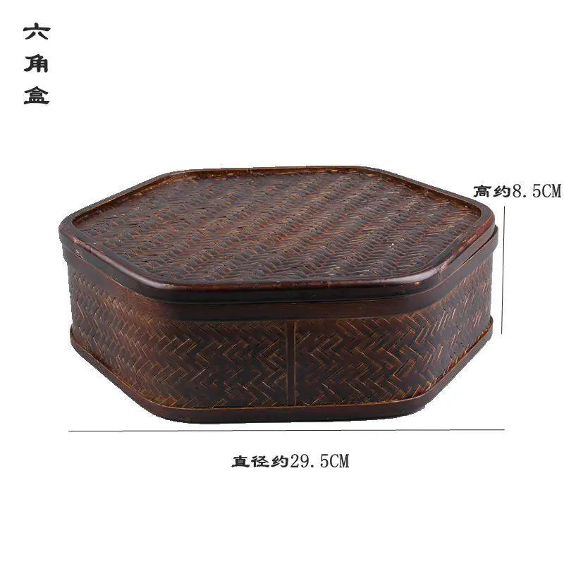 Bamboo & Lacquer Tea Set Storage Box – Chinese Tea Organizer