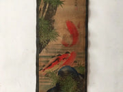 Chinese Goldfish Quadruple Scroll Painting – Four-Panel Wall Hanging