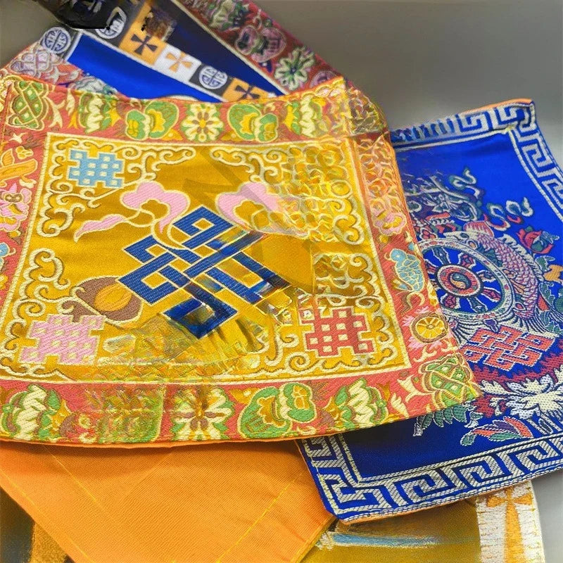 Tibetan-Style Buddha & Vajra Altar Cushion Mats
