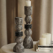 Modern Wabi-Sabi “Cave” Stone Candle Holder – Minimalist Decor Piece