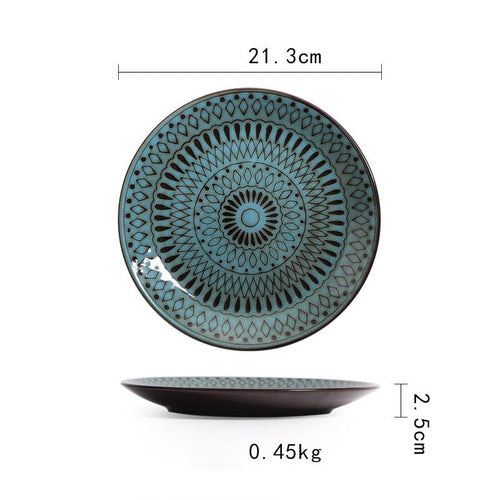 Vintage Japanese Style Ceramic Plates