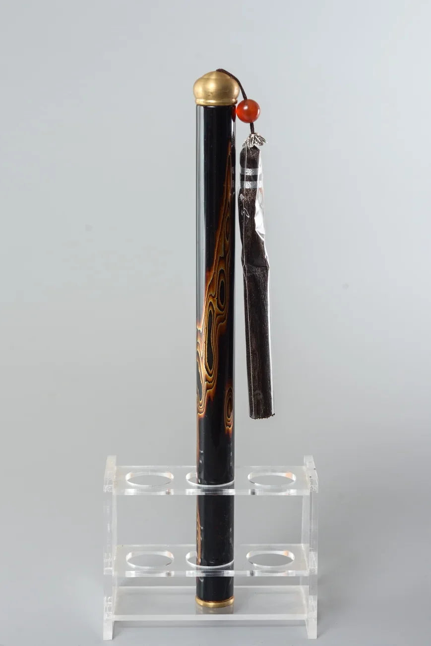 Incense Tube Lacquerware Tea Ceremony Scholar Zen Tool Fujian Province Handmade Speciality Incense Burner Cultural Artcraft