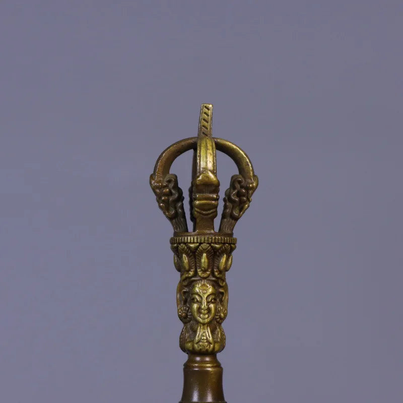 Tibetan Brass Handbell Vajra Buddhist Singing Bell