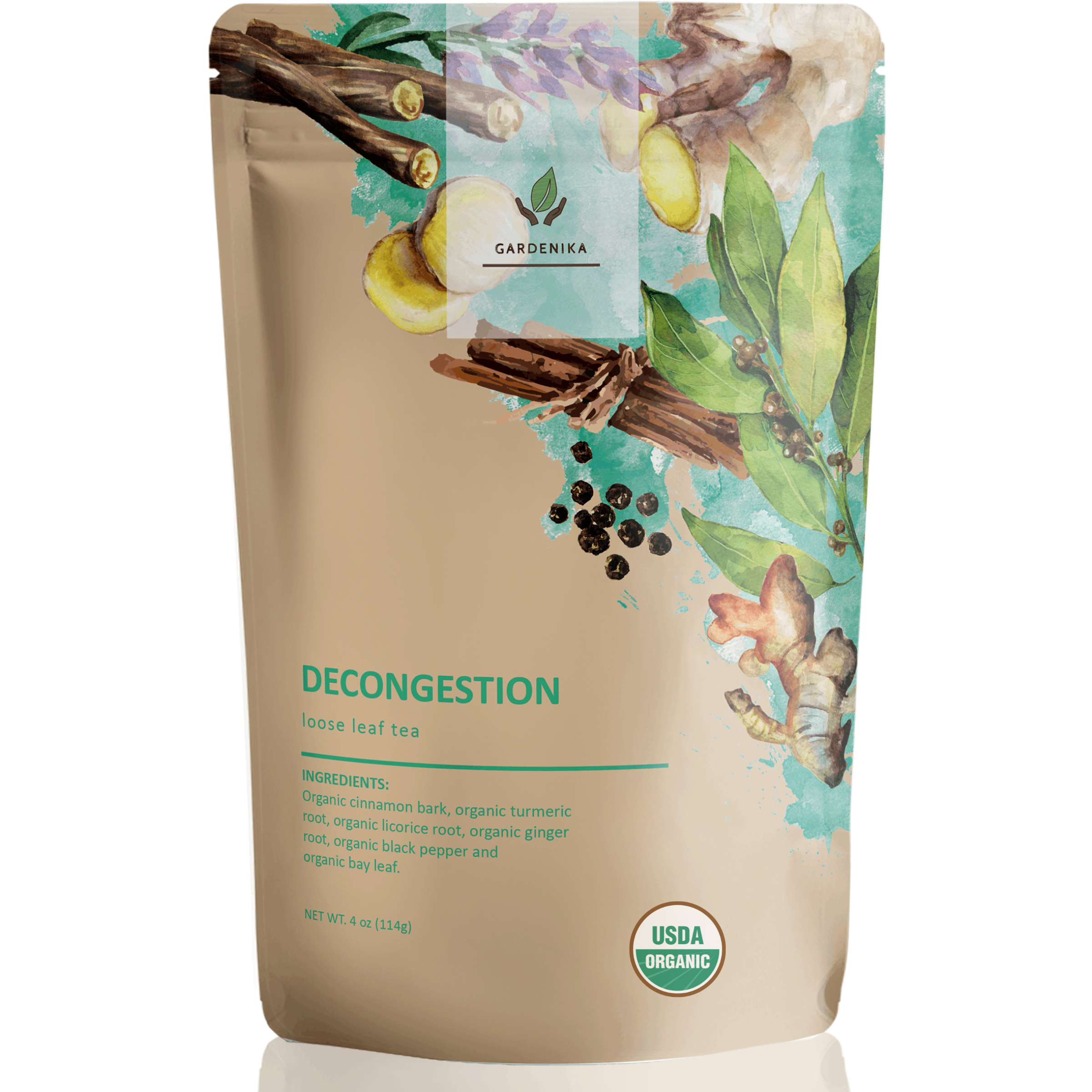 Decongest Tea, Respiratory Comfort | Turmeric Ginger Blend | Organic ...