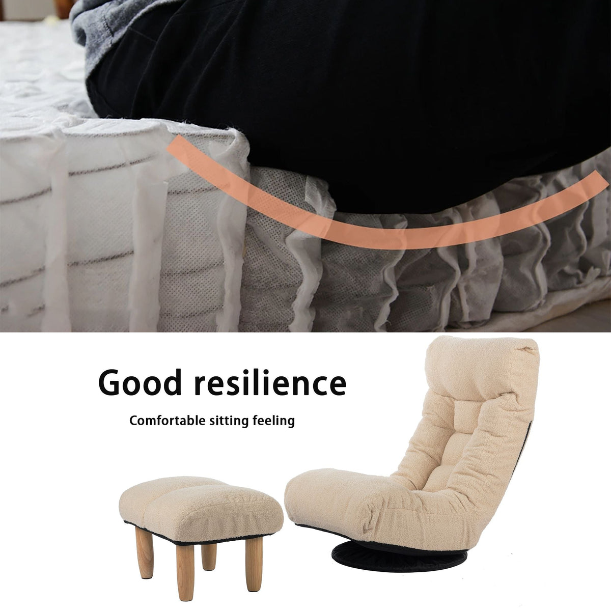 Adjustable Lazy Reclining Tatami Chair for Comfort and Style