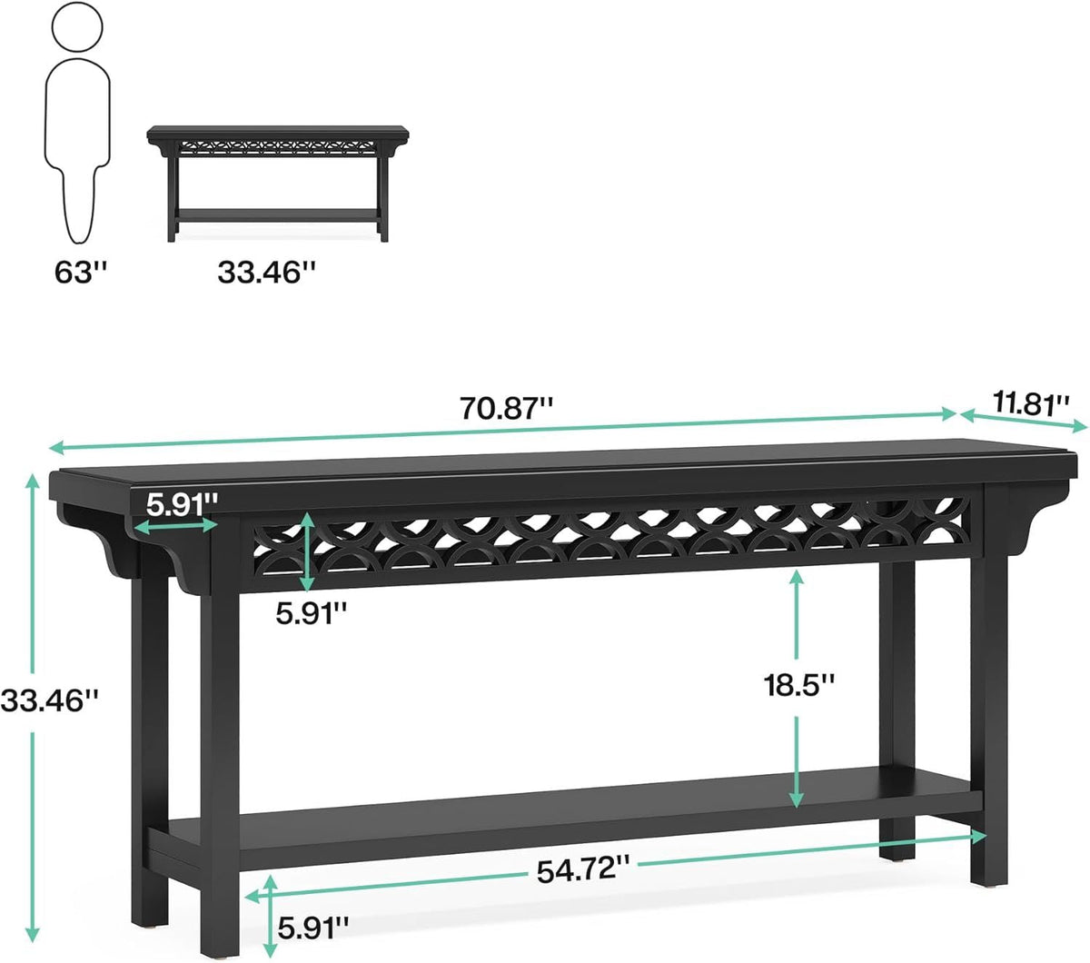 Console Table Entryway Table in Traditional Design