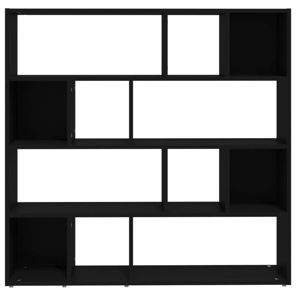 Book Cabinet/Room Divider Black 41.3"x9.4"x40.2"