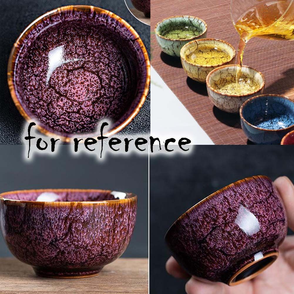 Handcrafted Purple Ceramic Kungfu Teacup Set – 2.3 oz Tea & Sake Cups (Set of 2)
