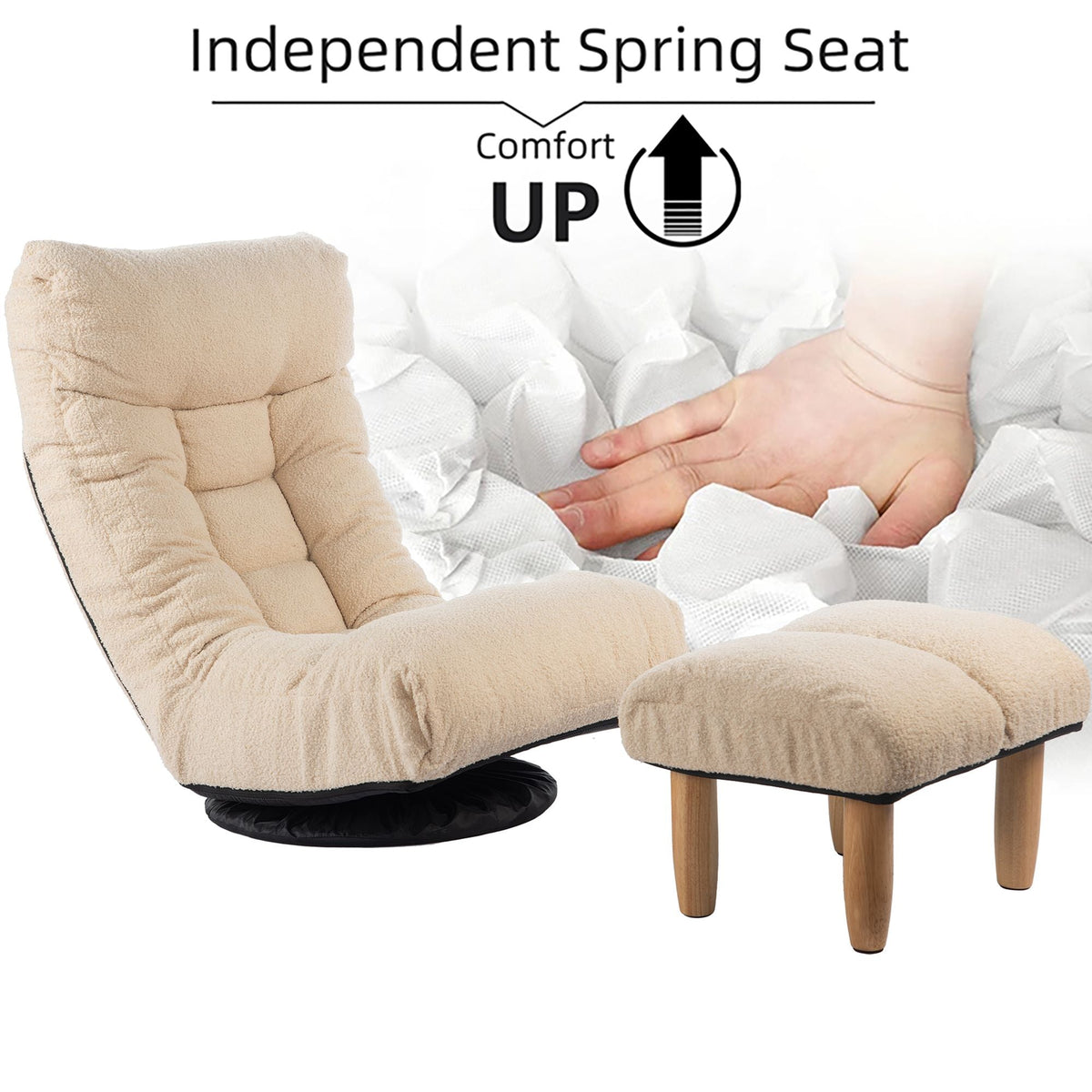 Adjustable Lazy Reclining Tatami Chair for Comfort and Style