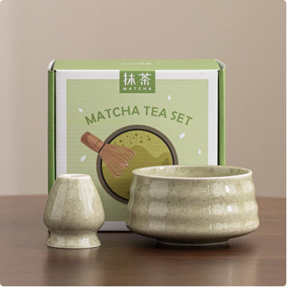 Ceramic Matcha Bowl Ceramic with Accessories