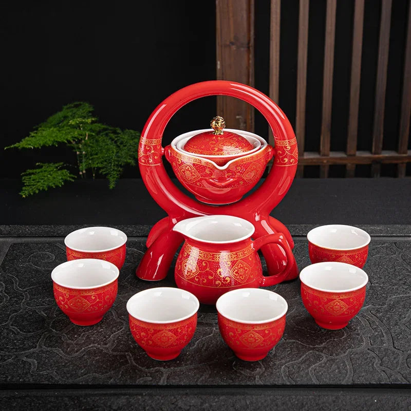 Chinese Portable Tea Set – Ceramic Travel Teapot & Cups in Carry Case