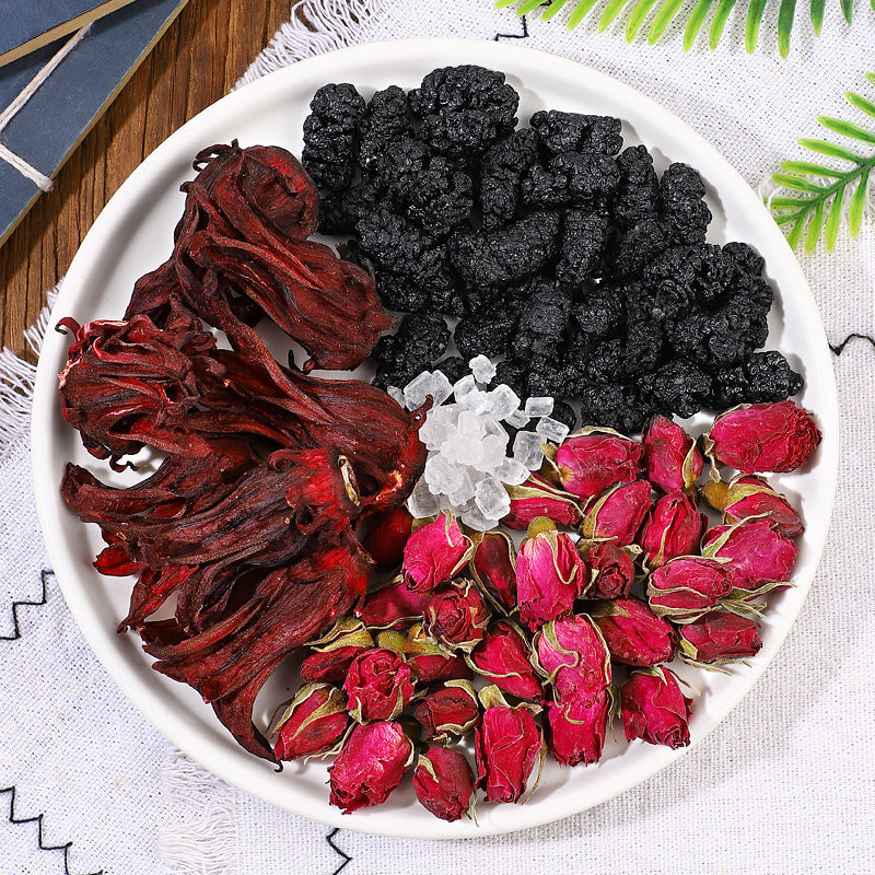 Mulberry Rose Roselle Tea – Sweet & Sour Ruby Herbal Blend