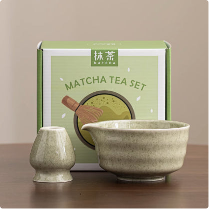 Ceramic Matcha Bowl Ceramic with Accessories