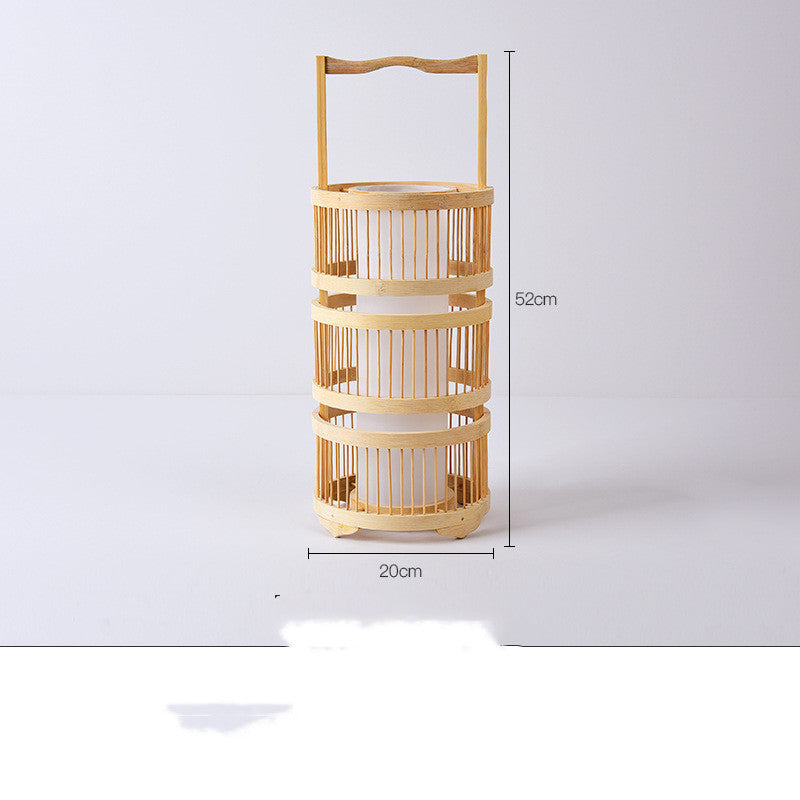 Japanese Bamboo Floor Lamp