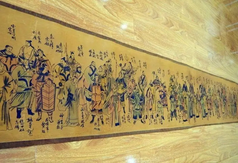 “Heroes of the Water Margin” Chinese Calligraphy & Painting Long Scroll
